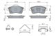 BOSCH Bremsbelagsatz, Scheibenbremse 0 986 460 141