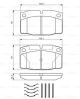 BOSCH Bremsbelagsatz, Scheibenbremse 0 986 469 390