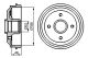 BOSCH Bremstrommel 0 986 477 116