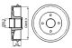 BOSCH Bremstrommel 0 986 477 121
