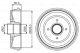 BOSCH Bremstrommel 0 986 477 206