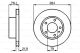 BOSCH Bremsscheibe 0 986 478 043