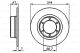BOSCH Bremsscheibe 0 986 478 050