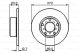 BOSCH Bremsscheibe 0 986 478 055