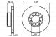 BOSCH Bremsscheibe 0 986 478 061