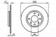 BOSCH Bremsscheibe 0 986 478 090