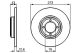 BOSCH Bremsscheibe 0 986 478 091