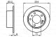 BOSCH Bremsscheibe 0 986 478 141