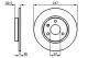 BOSCH Bremsscheibe 0 986 478 142