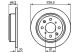 BOSCH Bremsscheibe 0 986 478 350