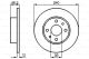 BOSCH Bremsscheibe 0 986 478 353
