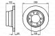 BOSCH Bremsscheibe 0 986 478 419
