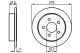 BOSCH Bremsscheibe 0 986 478 487