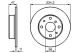 BOSCH Bremsscheibe 0 986 478 500