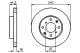 BOSCH Bremsscheibe 0 986 478 503