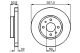 BOSCH Bremsscheibe 0 986 478 512