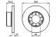 BOSCH Bremsscheibe 0 986 478 529
