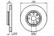 BOSCH Bremsscheibe 0 986 478 535