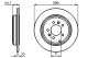 BOSCH Bremsscheibe 0 986 478 556