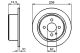 BOSCH Bremsscheibe 0 986 478 563