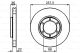 BOSCH Bremsscheibe 0 986 478 596
