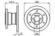 BOSCH Bremsscheibe 0 986 478 649