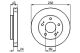 BOSCH Bremsscheibe 0 986 478 708