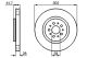 BOSCH Bremsscheibe 0 986 478 711