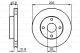 BOSCH Bremsscheibe 0 986 478 787