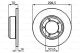 BOSCH Bremsscheibe 0 986 478 827