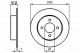 BOSCH Bremsscheibe 0 986 479 104