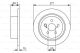 BOSCH Bremsscheibe 0 986 479 613