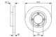 BOSCH Bremsscheibe 0 986 479 U96