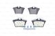 BOSCH Bremsbelagsatz, Scheibenbremse 0 986 494 095