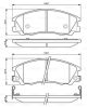 BOSCH Bremsbelagsatz, Scheibenbremse 0 986 494 138