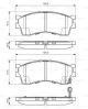 BOSCH Bremsbelagsatz, Scheibenbremse 0 986 494 146