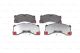 BOSCH Bremsbelagsatz, Scheibenbremse 0 986 494 206