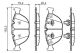 BOSCH Bremsbelagsatz, Scheibenbremse 0 986 494 217