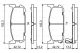 BOSCH Bremsbelagsatz, Scheibenbremse 0 986 494 226