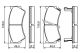 BOSCH Bremsbelagsatz, Scheibenbremse 0 986 494 234
