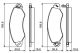 BOSCH Bremsbelagsatz, Scheibenbremse 0 986 494 300