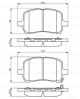 BOSCH Bremsbelagsatz, Scheibenbremse 0 986 494 306