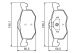 BOSCH Bremsbelagsatz, Scheibenbremse 0 986 494 361