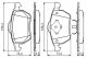 BOSCH Bremsbelagsatz, Scheibenbremse 0 986 494 390