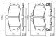 BOSCH Bremsbelagsatz, Scheibenbremse 0 986 494 426