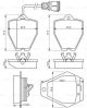 BOSCH Bremsbelagsatz, Scheibenbremse 0 986 494 436