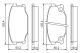 BOSCH Bremsbelagsatz, Scheibenbremse 0 986 494 442