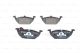 BOSCH Bremsbelagsatz, Scheibenbremse 0 986 494 524