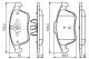 BOSCH Bremsbelagsatz, Scheibenbremse 0 986 494 556