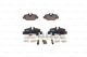 BOSCH Bremsbelagsatz, Scheibenbremse 0 986 494 603